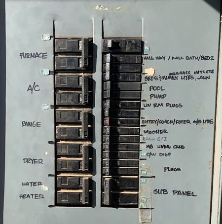Main Service Panel Breakers