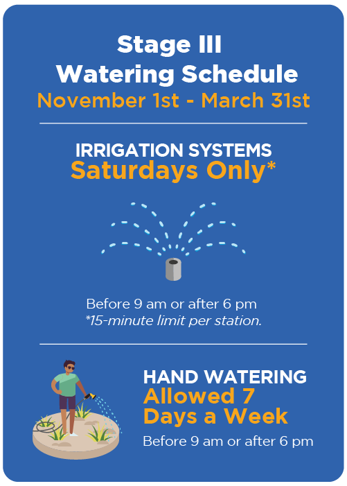 Watering Schedule  # of DAYS PER WEEK 